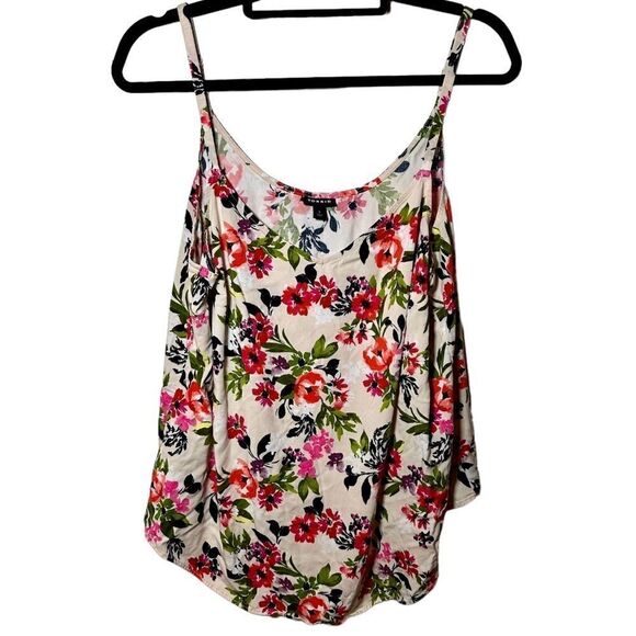 TORRID Stretch Challis Floral White  AVA CAMI Women Plus Size 1X 14/16 - Picture 1 of 4